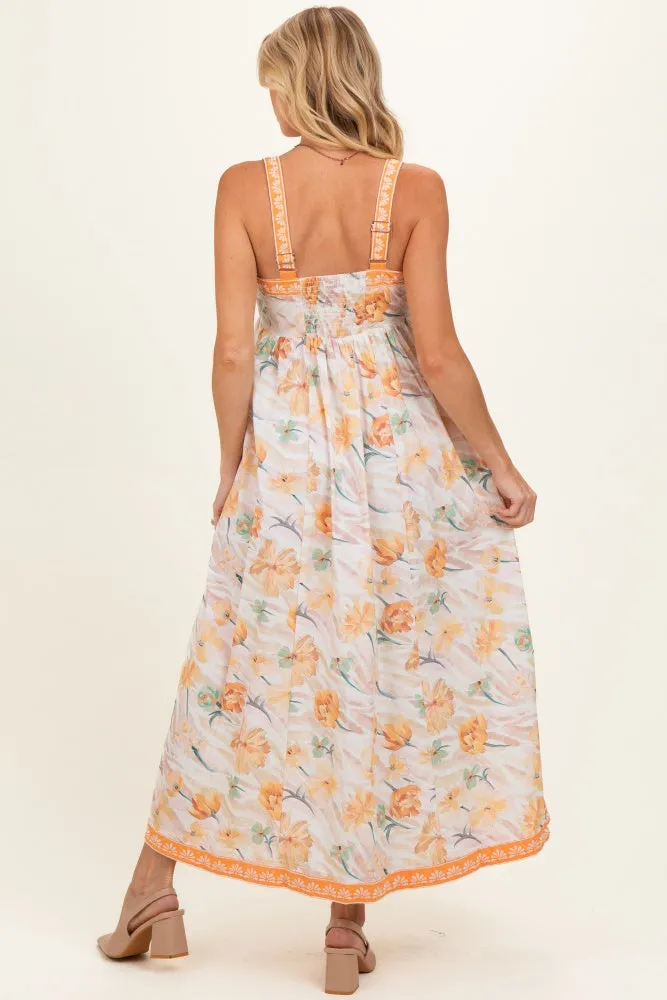 Daffodil Floral Embroidered Maternity Maxi Dress sold by Pinkblush product image thumbnail 3