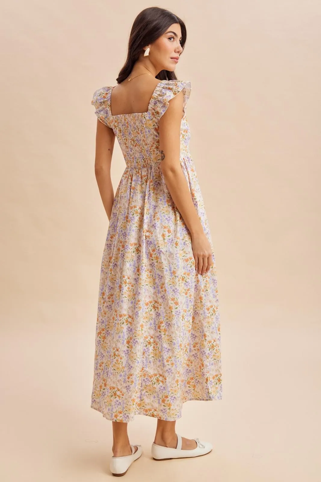 Wildflower Floral Ruffle Strap Maxi Dress sold by Pinkblush product image thumbnail 4