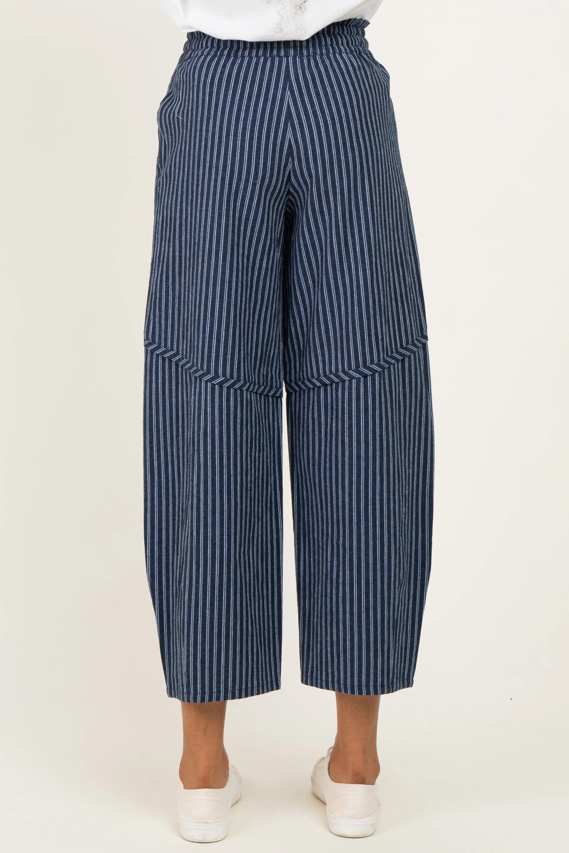 Indigo Pinstripe Maternity Pants sold by Pinkblush product image thumbnail 4