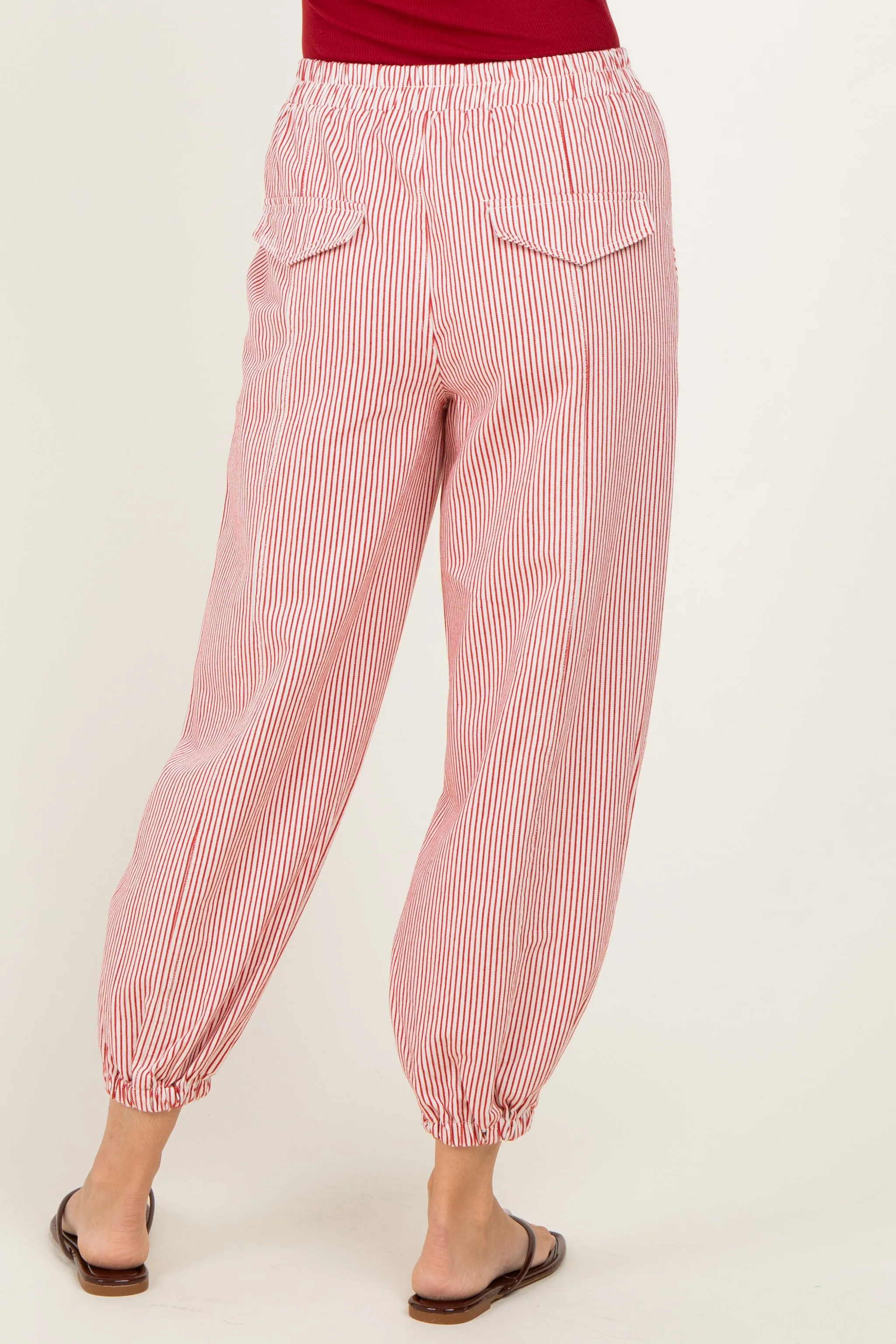 Red Striped Patch Pocket Pants sold by Pinkblush product image thumbnail 5