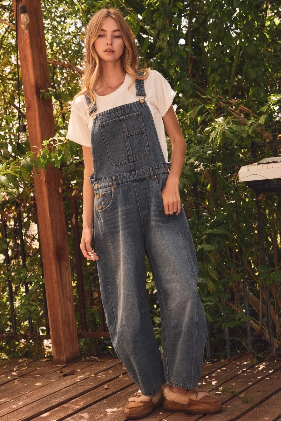 Denim Vintage Wash Overall sold by Pinkblush