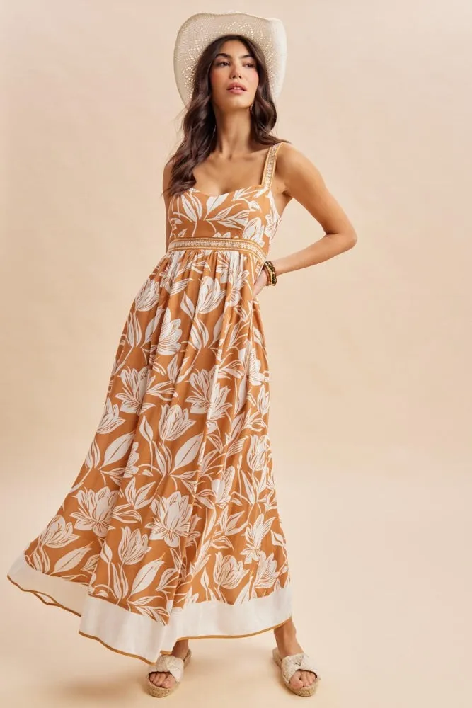 Amber Mixed Floral Sleeveless Maternity Maxi Dress sold by Pinkblush product image thumbnail 5
