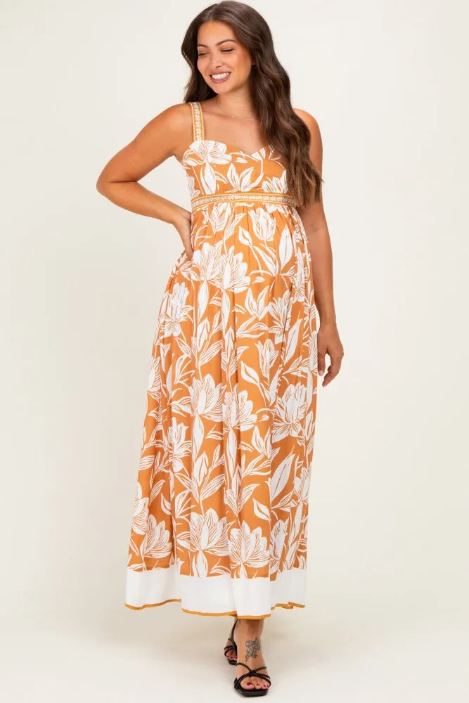 Amber Mixed Floral Sleeveless Maternity Maxi Dress sold by Pinkblush product image thumbnail 2