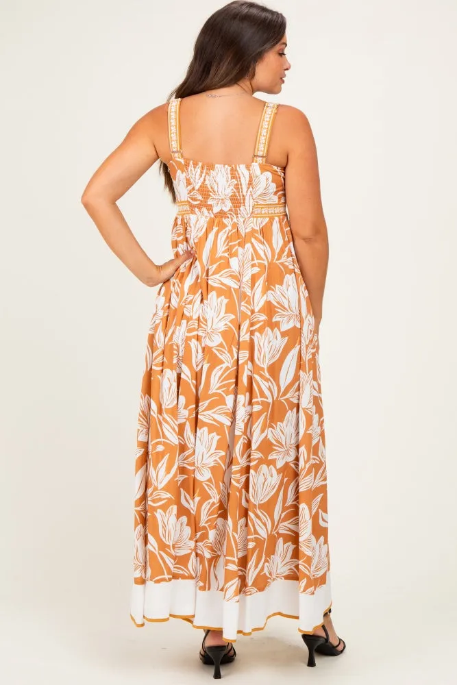 Amber Mixed Floral Sleeveless Maternity Maxi Dress sold by Pinkblush product image thumbnail 3