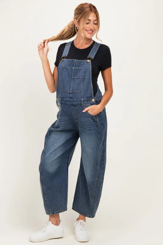 Denim Vintage Wash Maternity Overall made by Pinkblush