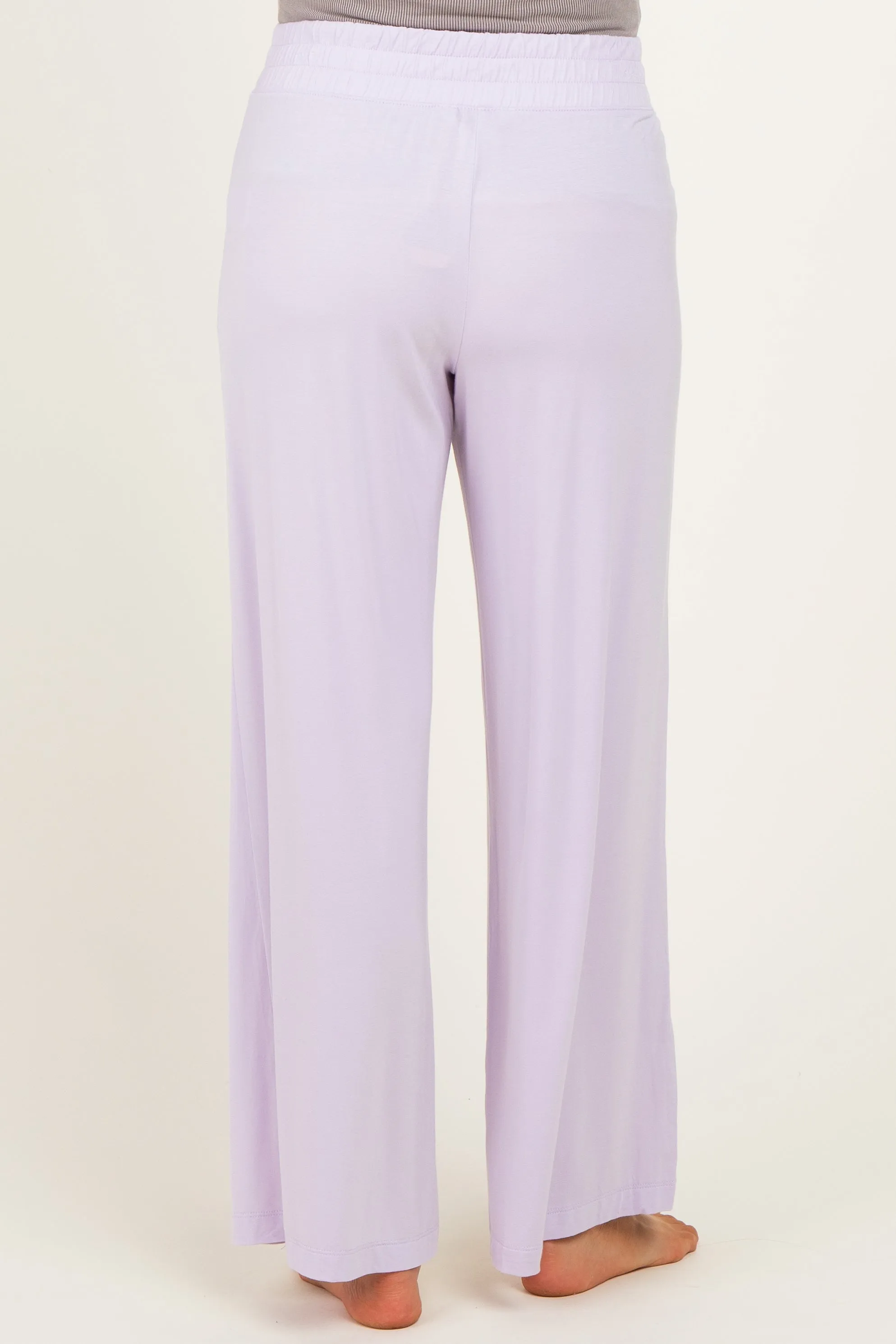 Petal Lilac Ankle Wide Leg Maternity Pants sold by Pinkblush product image thumbnail 4