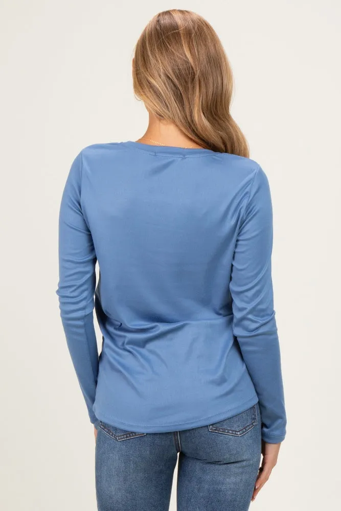 Blue Long Sleeve Top sold by Pinkblush product image thumbnail 3