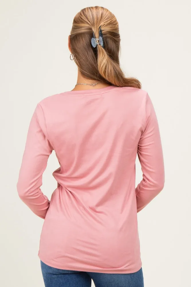 Mauve Long Sleeve Top sold by Pinkblush product image thumbnail 4