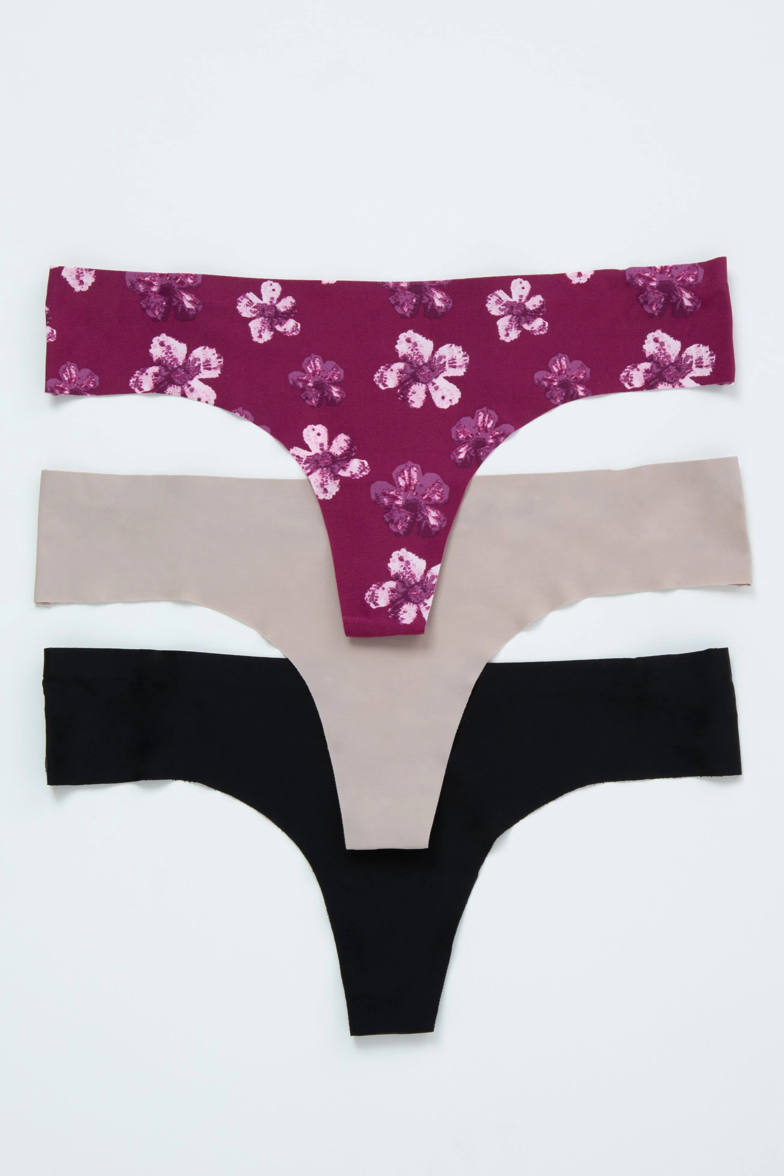 Multi-Color Floral Seamless Thong Set sold by Pinkblush product image thumbnail 2