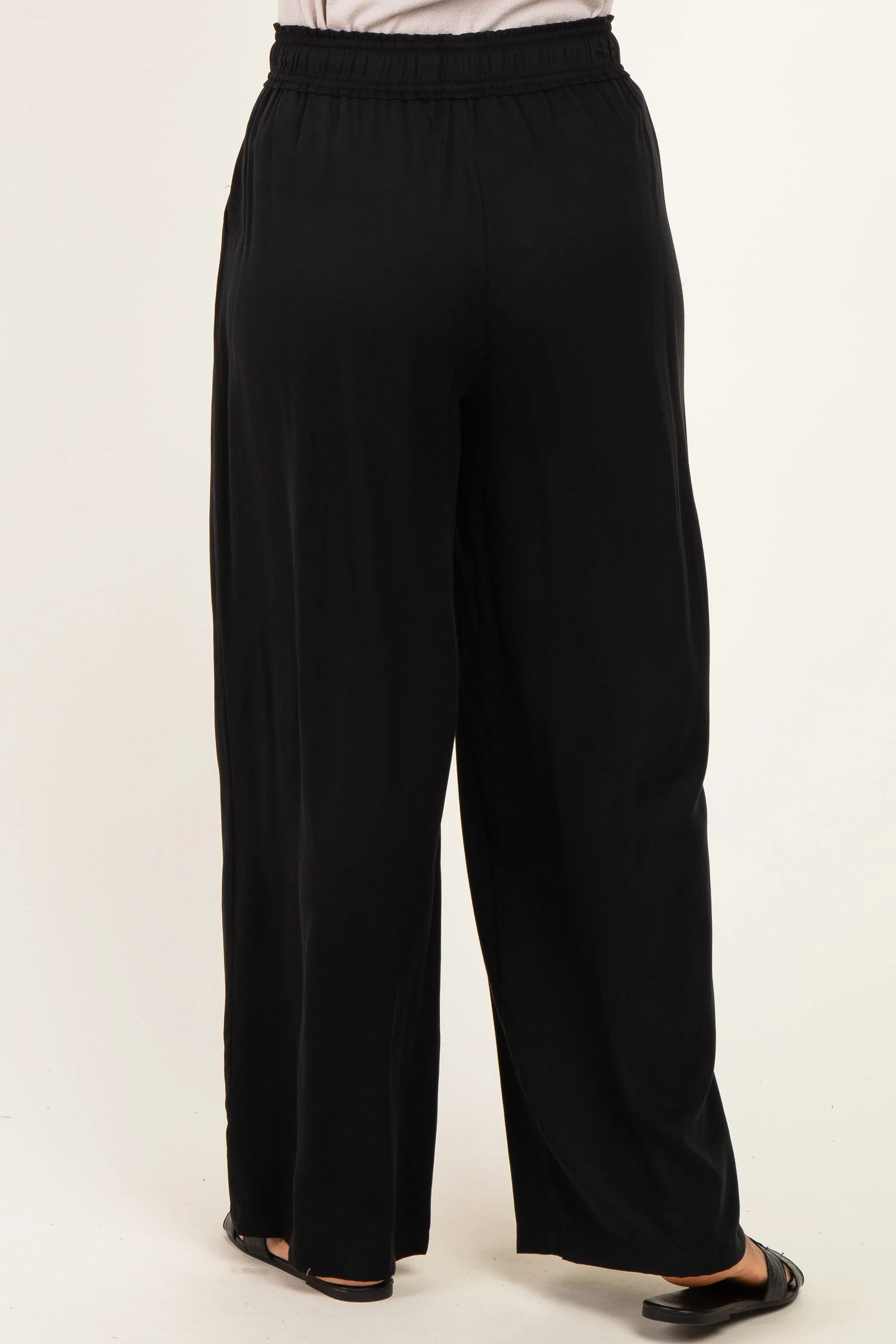Black Drawstring Waistband Pants sold by Pinkblush product image thumbnail 4