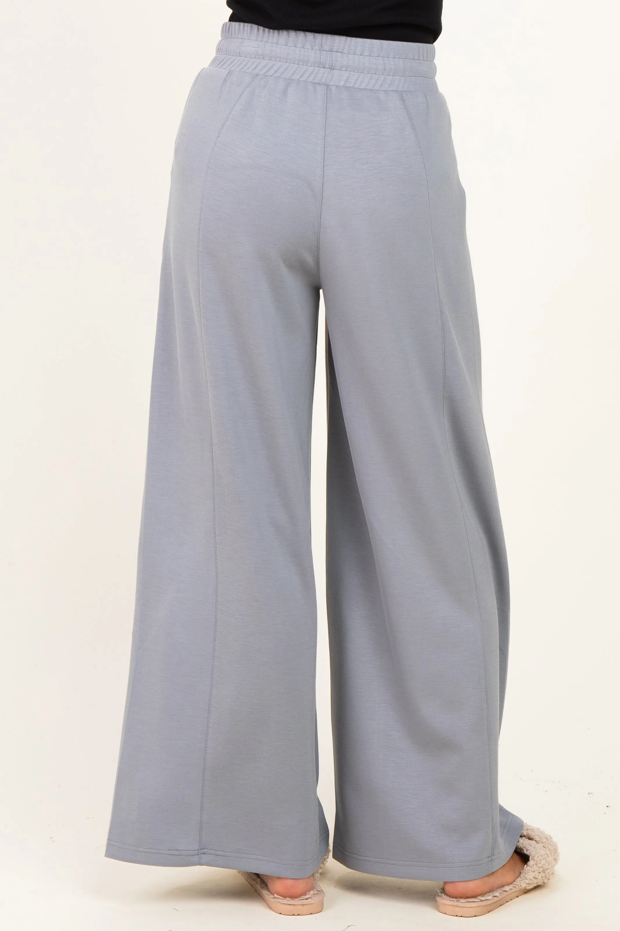 Grey Drawstring Lounge Pants sold by Pinkblush product image thumbnail 4