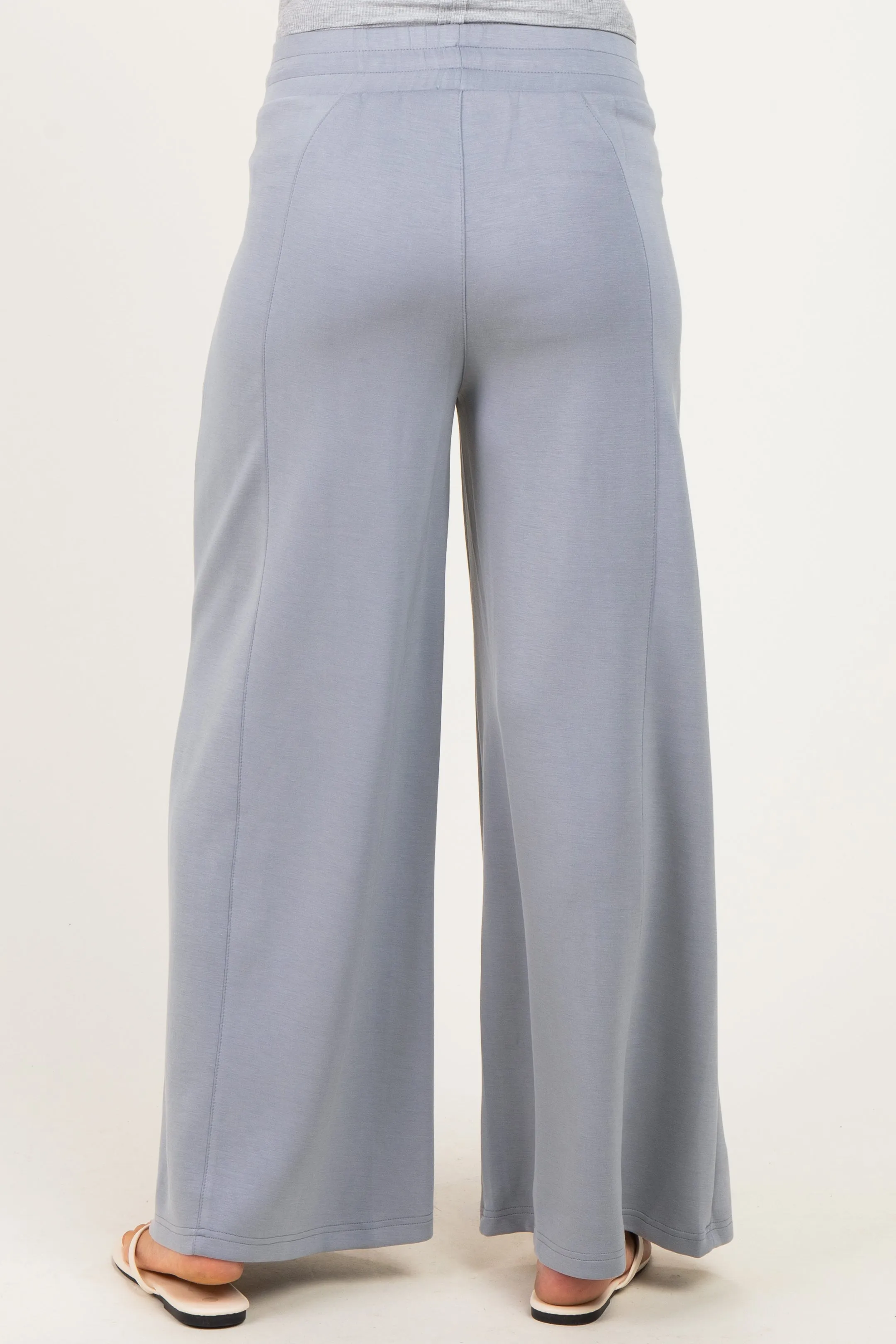 Grey Drawstring Maternity Lounge Pants sold by Pinkblush product image thumbnail 4
