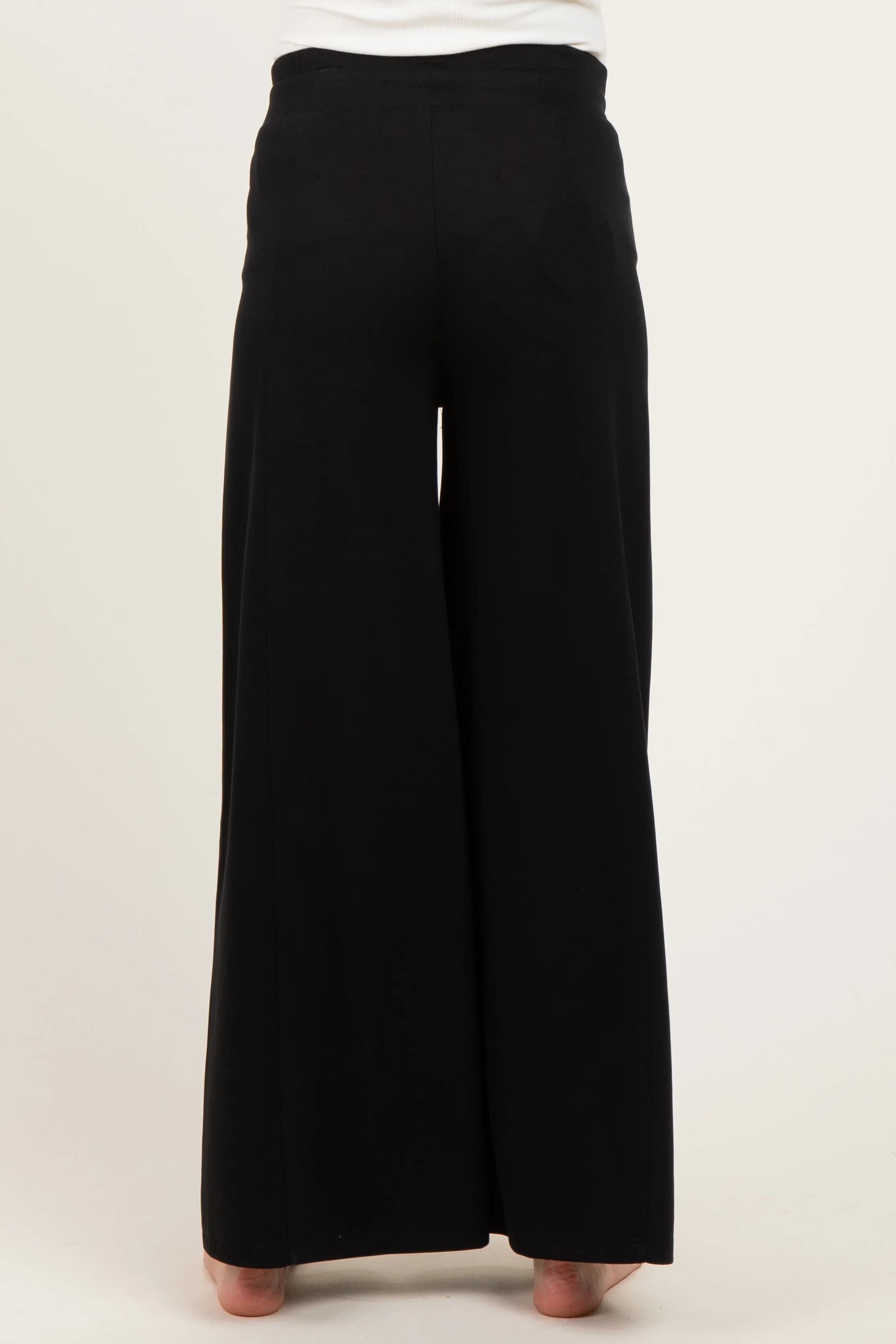 Black Drawstring Maternity Lounge Pants sold by Pinkblush product image thumbnail 5
