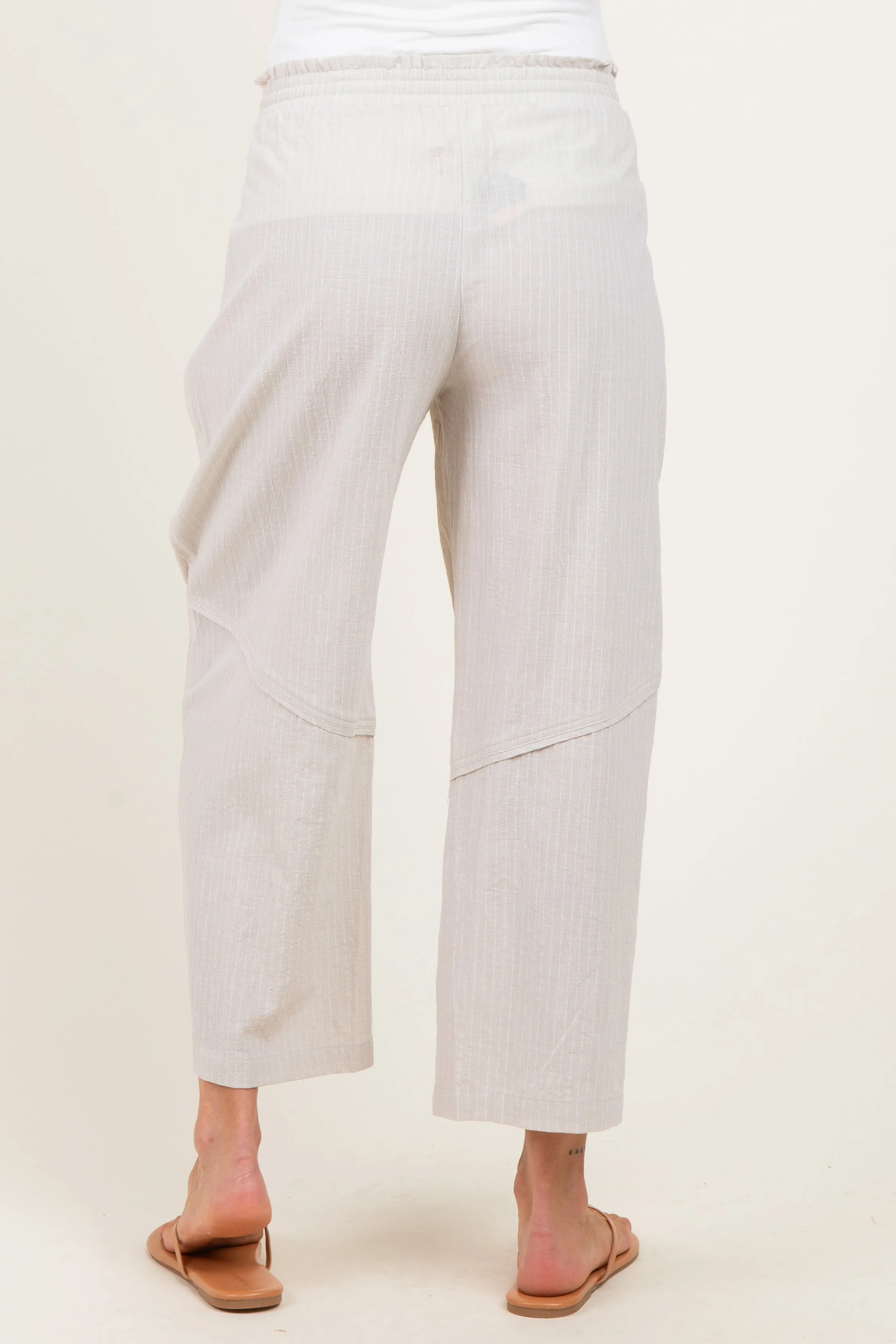 Grey Textured Maternity Pants sold by Pinkblush product image thumbnail 4