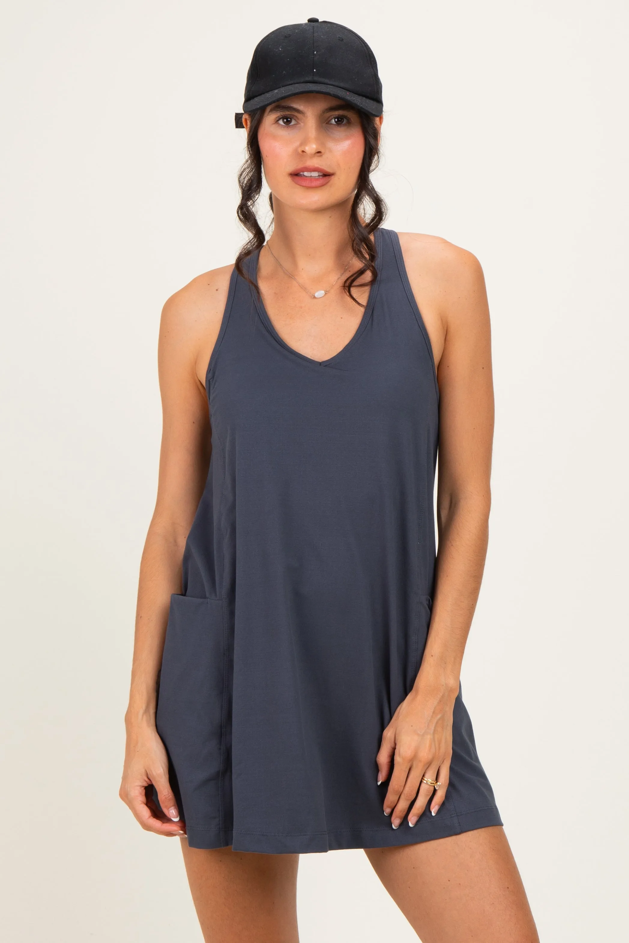 Charcoal Active Racerback Skortsie sold by Pinkblush