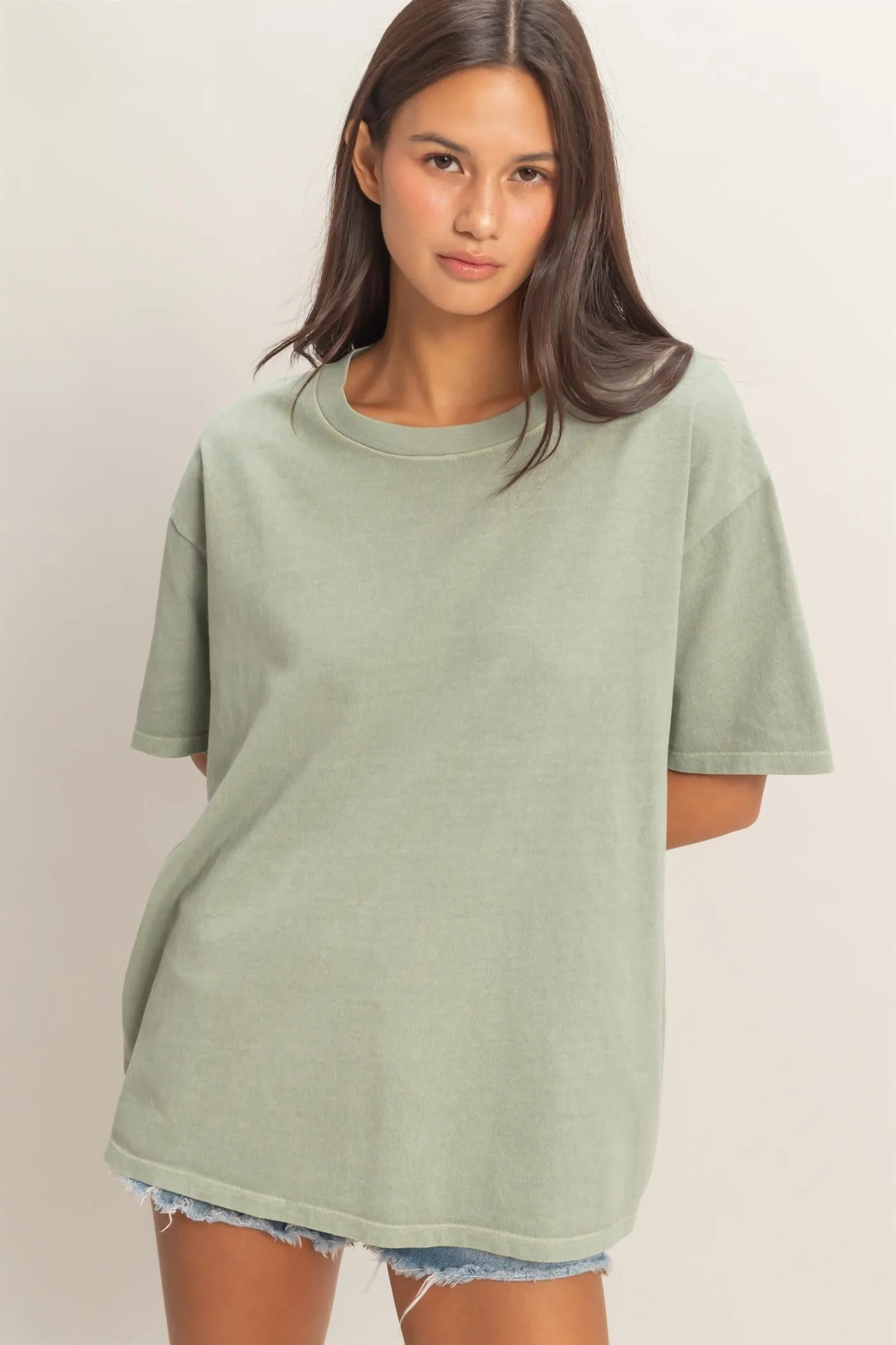 Sage Maternity Crew Neck T-Shirt sold by Pinkblush product image thumbnail 5