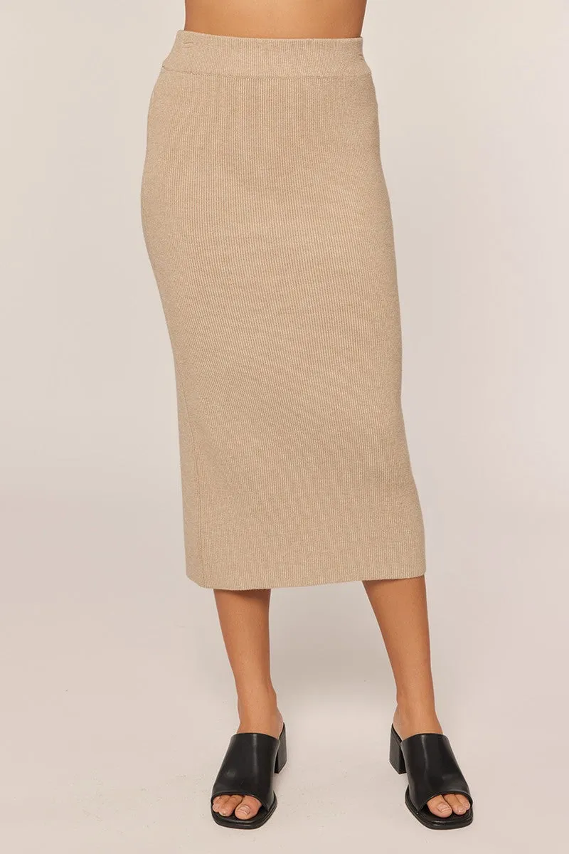 Pebble Ribbed Sweater Maternity Midi Skirt sold by Pinkblush product image thumbnail 5