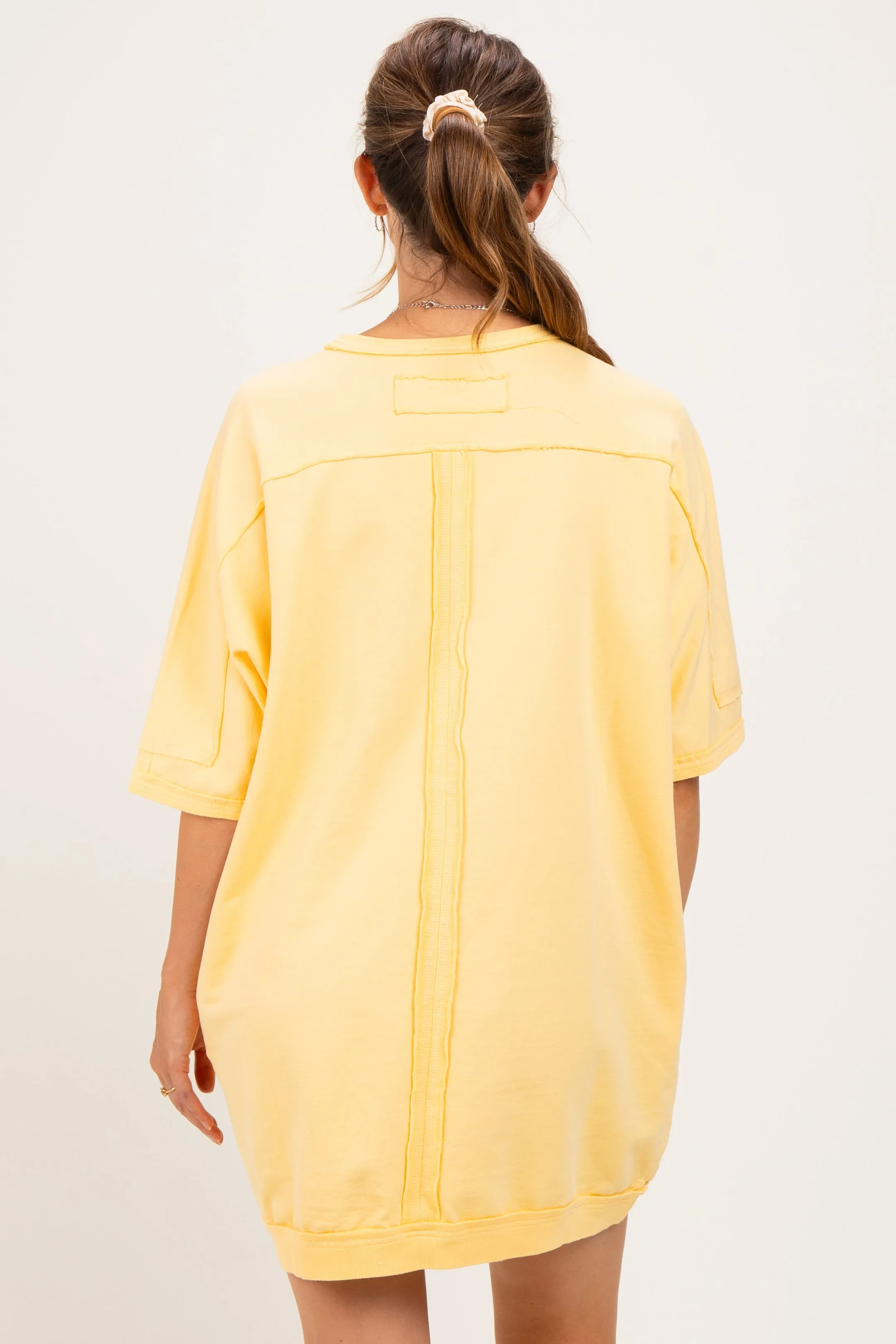 Butter Milk Oversized Maternity T-Shirt Dress sold by Pinkblush product image thumbnail 3