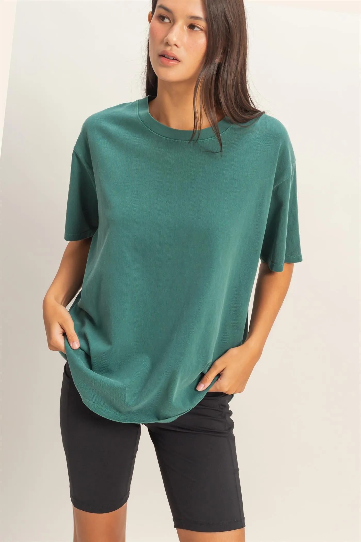 Teal Maternity Crew Neck T-Shirt sold by Pinkblush product image thumbnail 5