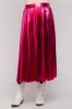 Pink Metallic Pleated Maternity Midi Skirt sold by Pinkblush