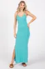 Jade Ribbed Side Slit Maternity Maxi Dress sold by Pinkblush