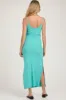 Jade Ribbed Side Slit Maternity Maxi Dress sold by Pinkblush