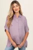 Lavender Dolman Sleeve Button Down Maternity Blouse sold by Pinkblush