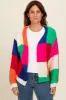 Multicolor Checkered Cardigan Sweater sold by Pinkblush