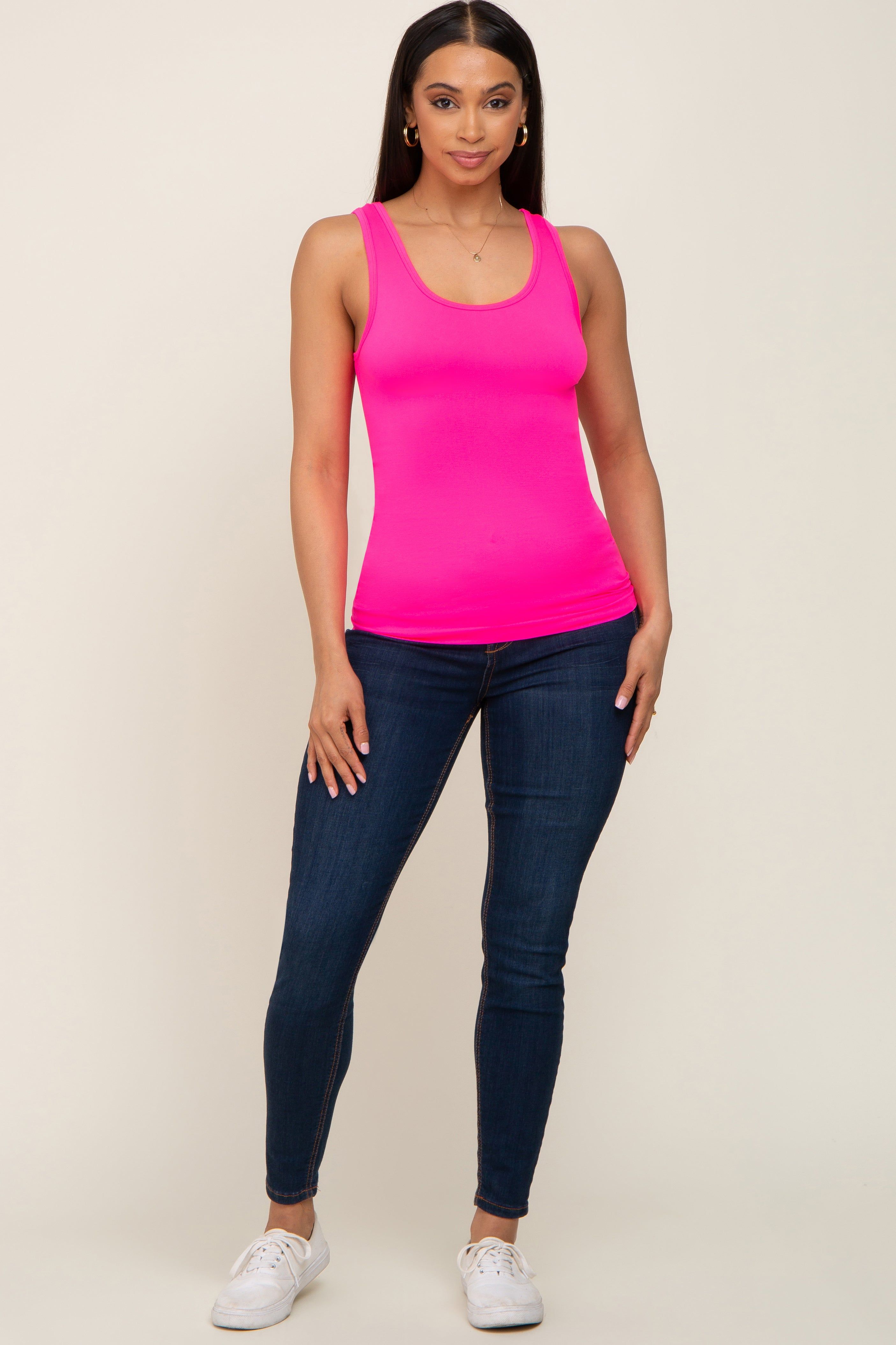 Hot Pink Seamless Tank Top sold by Pinkblush product image thumbnail 4