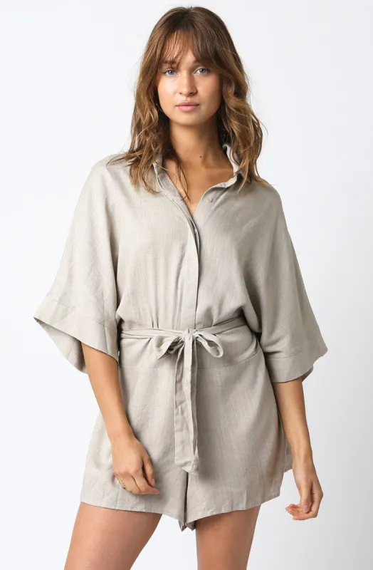 Cream Romper sold by Pinkblush