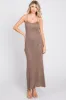 Mocha Open Knit Crochet Midi Dress sold by Pinkblush