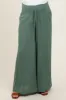 Olive Wide Leg Smocked Lightweight Maternity Pants sold by Pinkblush