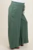 Olive Wide Leg Smocked Lightweight Maternity Pants sold by Pinkblush