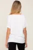 Ivory V-Neck Maternity Dolman Sleeve Top sold by Pinkblush