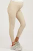 Beige Ribbed Maternity Active Leggings sold by Pinkblush