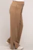 Brown Soft Wide Leg Side Slit Maternity Sweatpants sold by Pinkblush