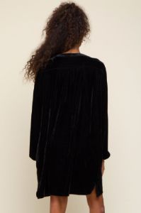 Black V-Neck Velvet Dress sold by Pinkblush