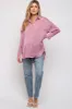 Mauve Striped Button Up Maternity Top sold by Pinkblush