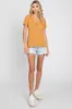 Camel Ribbed Knit Button Top sold by Pinkblush