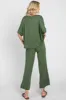Olive Cropped Pant Set sold by Pinkblush