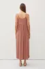 Mocha V-Neck Sleeveless Midi Dress sold by Pinkblush