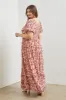 Pink Floral Puff Sleeve Plus Maxi Dress sold by Pinkblush
