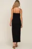 Black Ribbed Sleeveless Maternity Maxi Dress sold by Pinkblush