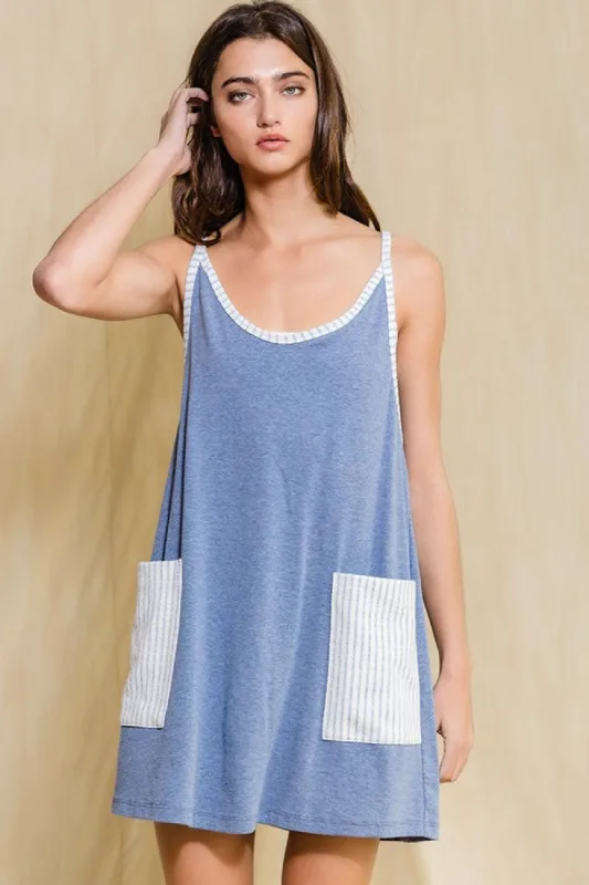 Blue Skort Racerback Dress sold by Pinkblush