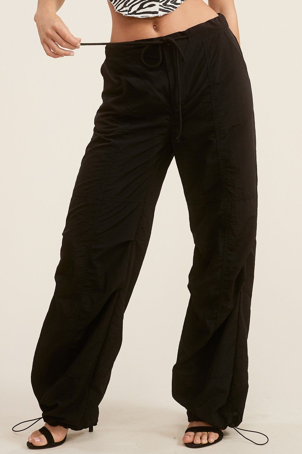 Black Cargo Pants sold by Pinkblush product image thumbnail 2