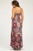 Multicolor Floral Front Twist Maternity Maxi Dress sold by Pinkblush