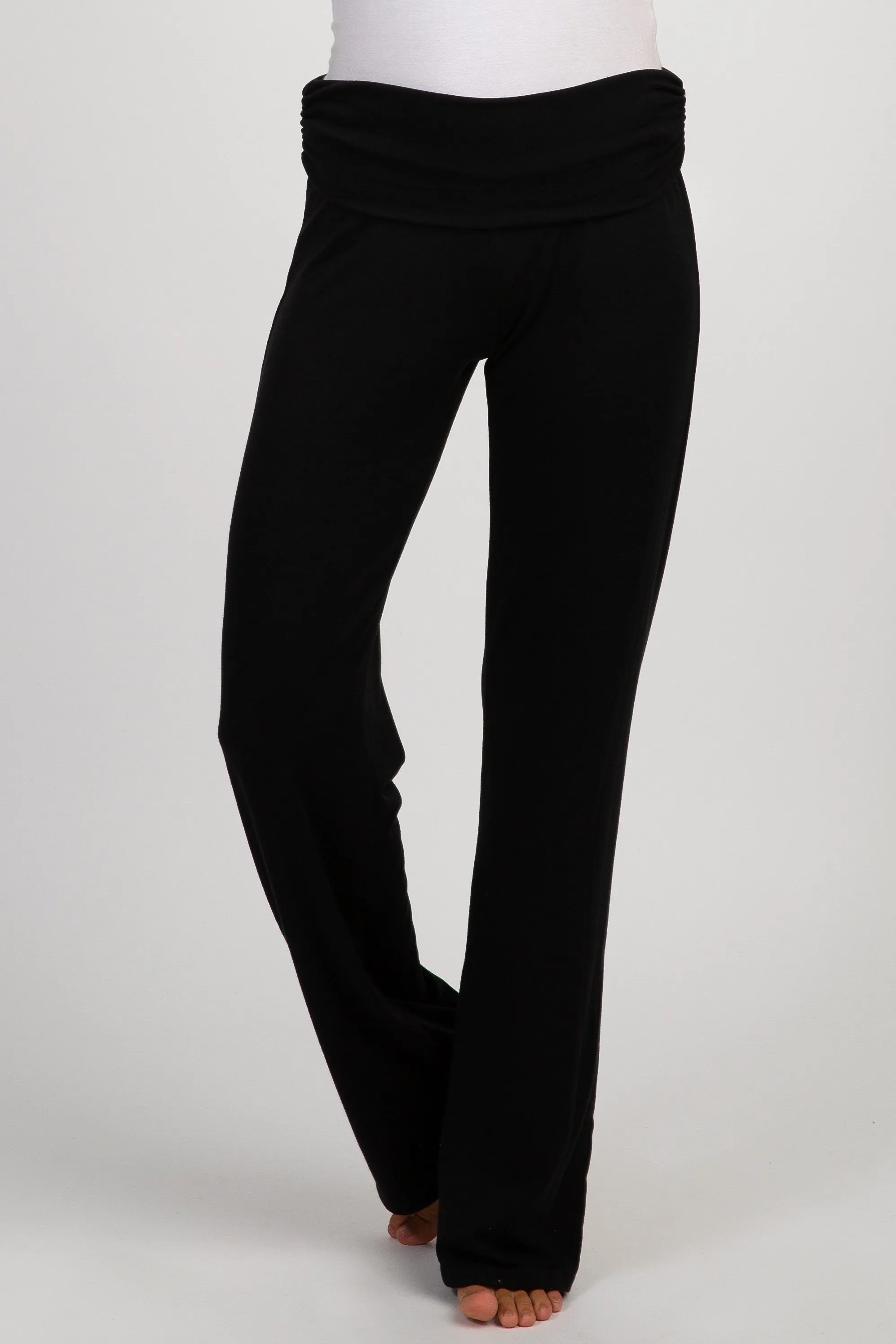 PinkBlush Black Foldover Lounge Pants sold by Pinkblush product image thumbnail 2