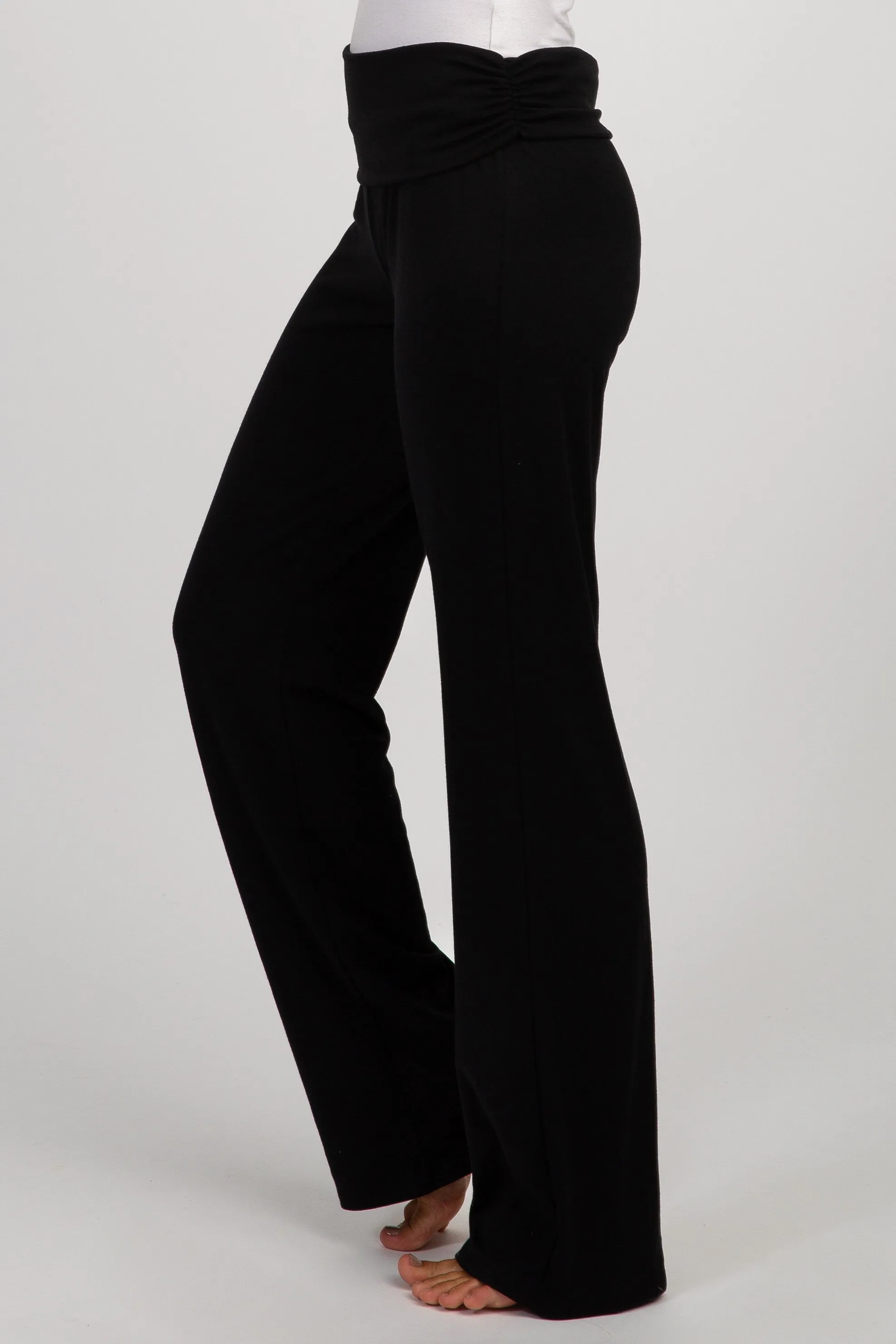 PinkBlush Black Foldover Lounge Pants sold by Pinkblush product image thumbnail 3