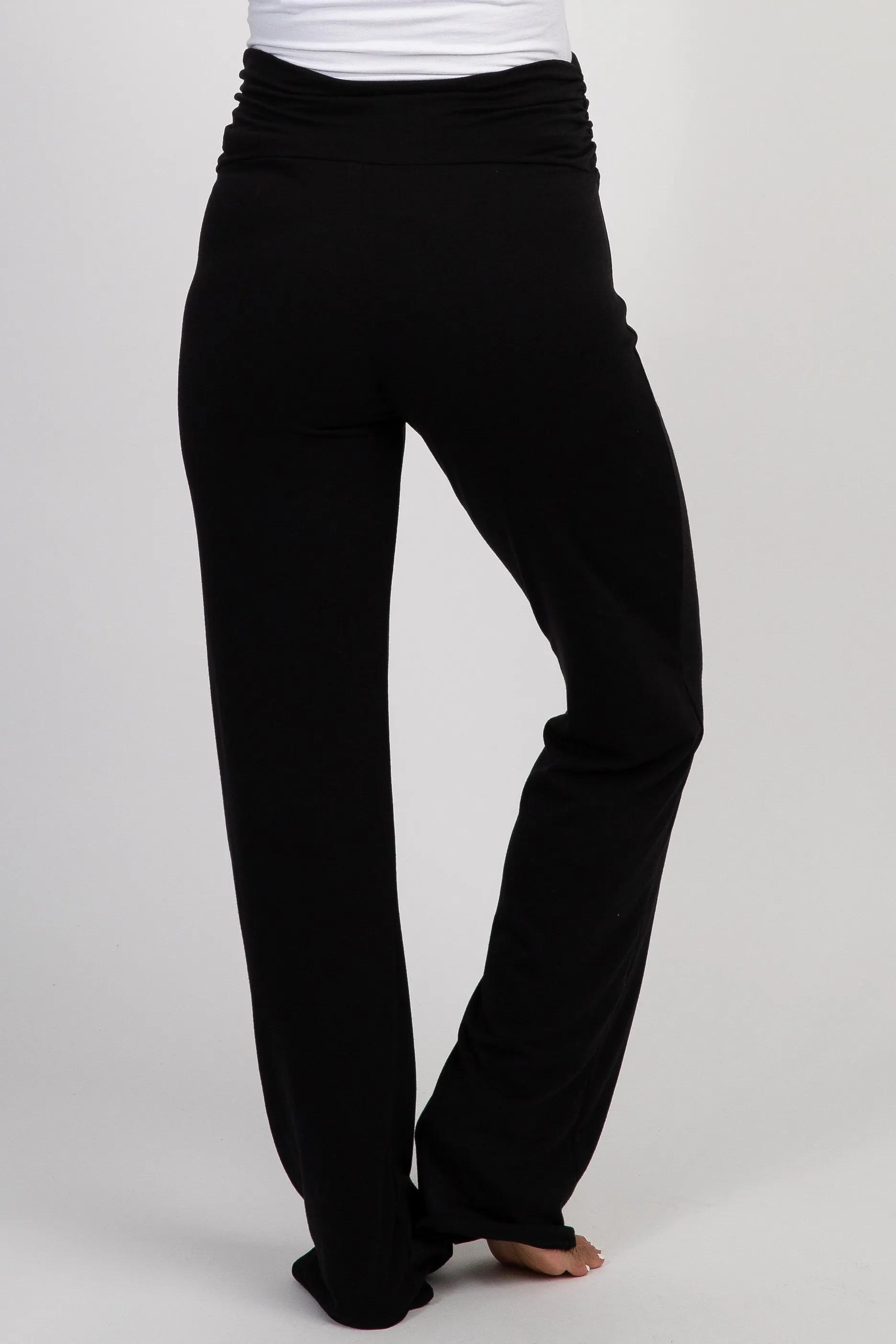 PinkBlush Black Foldover Lounge Pants sold by Pinkblush product image thumbnail 4