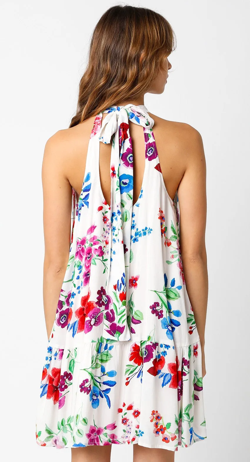 Multicolor Floral Back Cutout Mini Dress sold by Pinkblush product image thumbnail 2